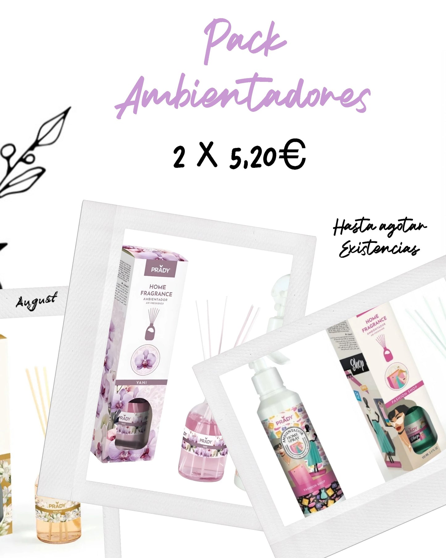 Pack 2 Ambientadores - Prady