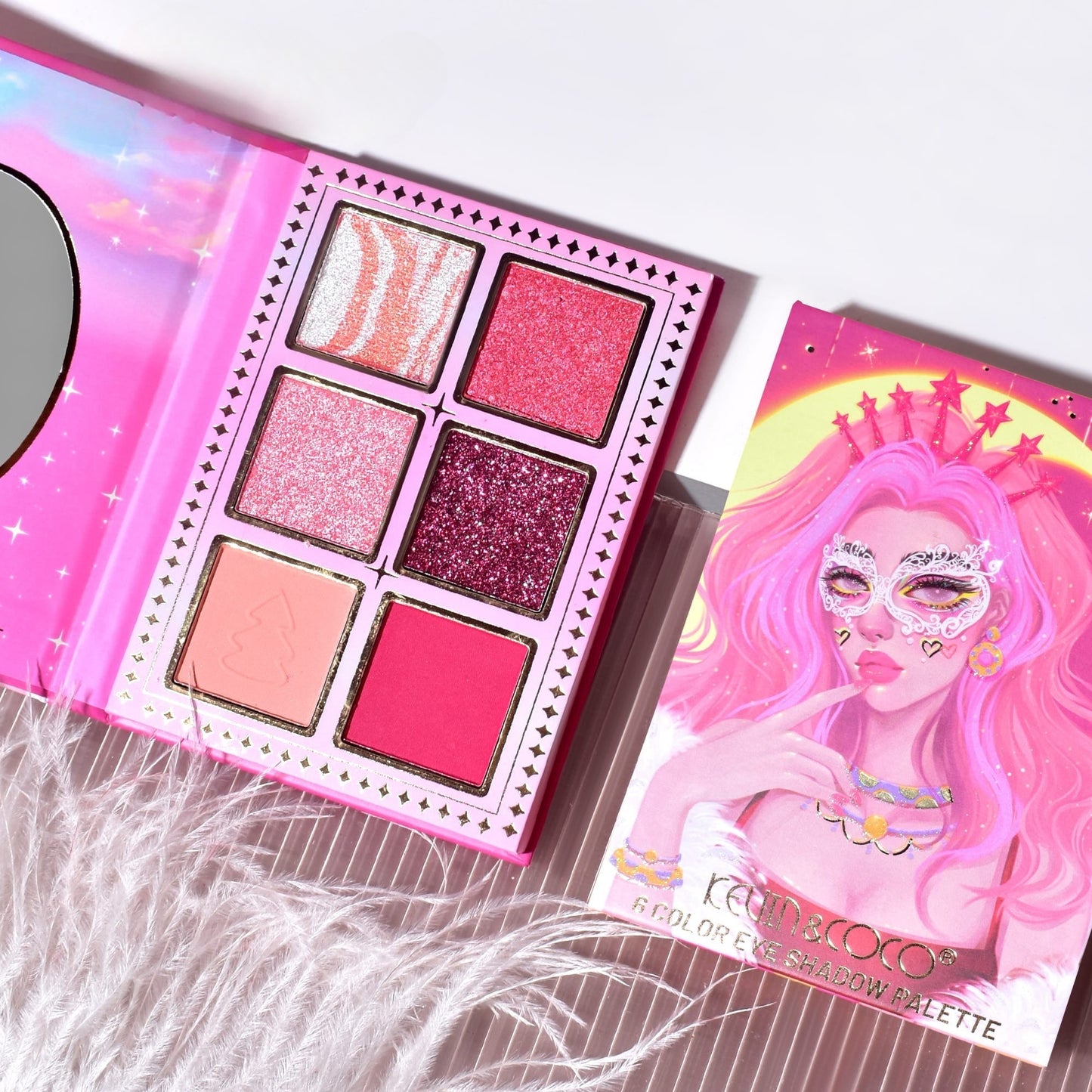 Mini paleta de Sombras (Rosa) - Kevin y coco