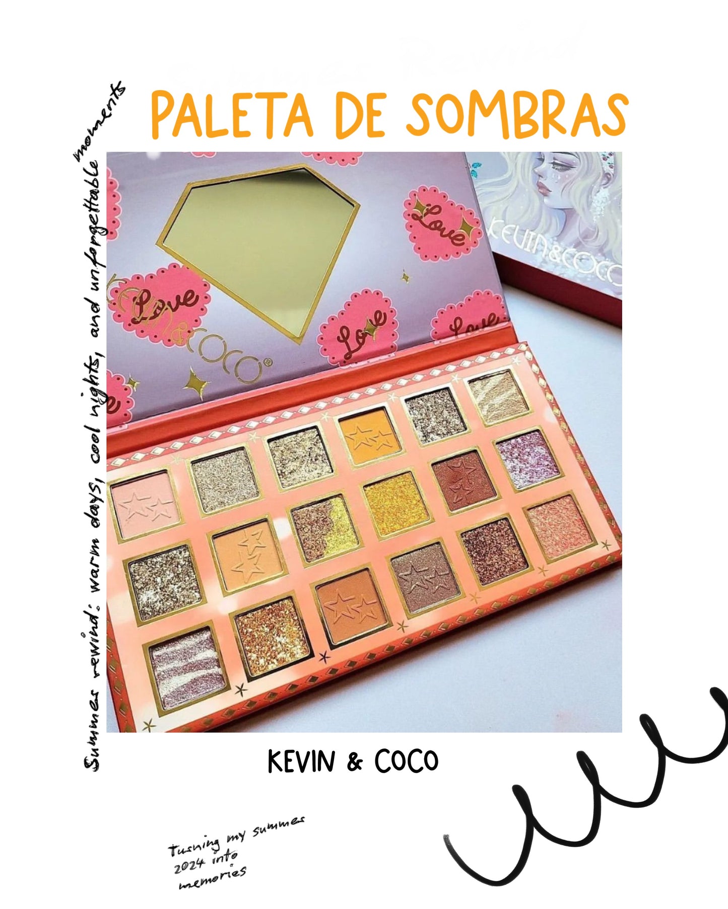 Paleta de sombras - Kevin y coco